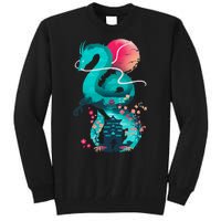 Spirit Dragon Of The River Tall Sweatshirt