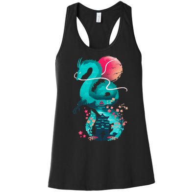 Spirit Dragon Of The River Women's Racerback Tank