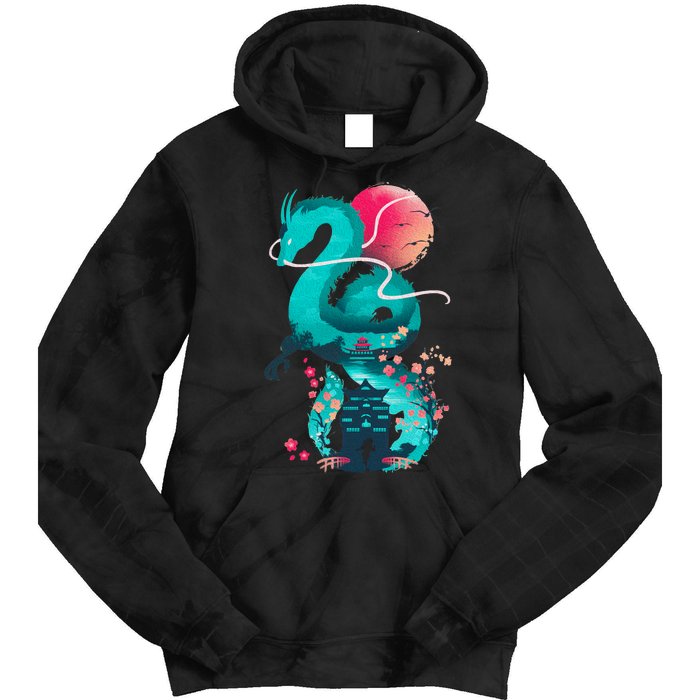 Spirit Dragon Of The River Tie Dye Hoodie