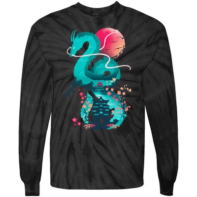 Spirit Dragon Of The River Tie-Dye Long Sleeve Shirt