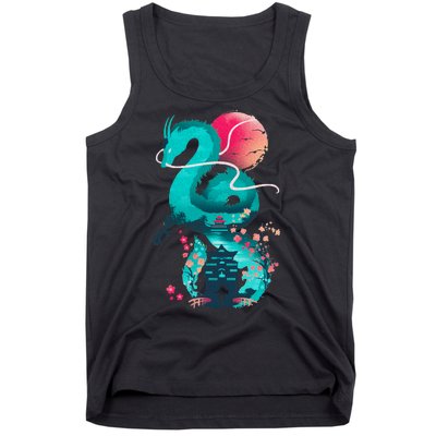 Spirit Dragon Of The River Tank Top