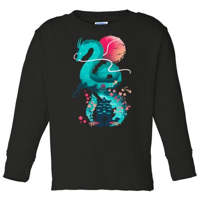 Spirit Dragon Of The River Toddler Long Sleeve Shirt