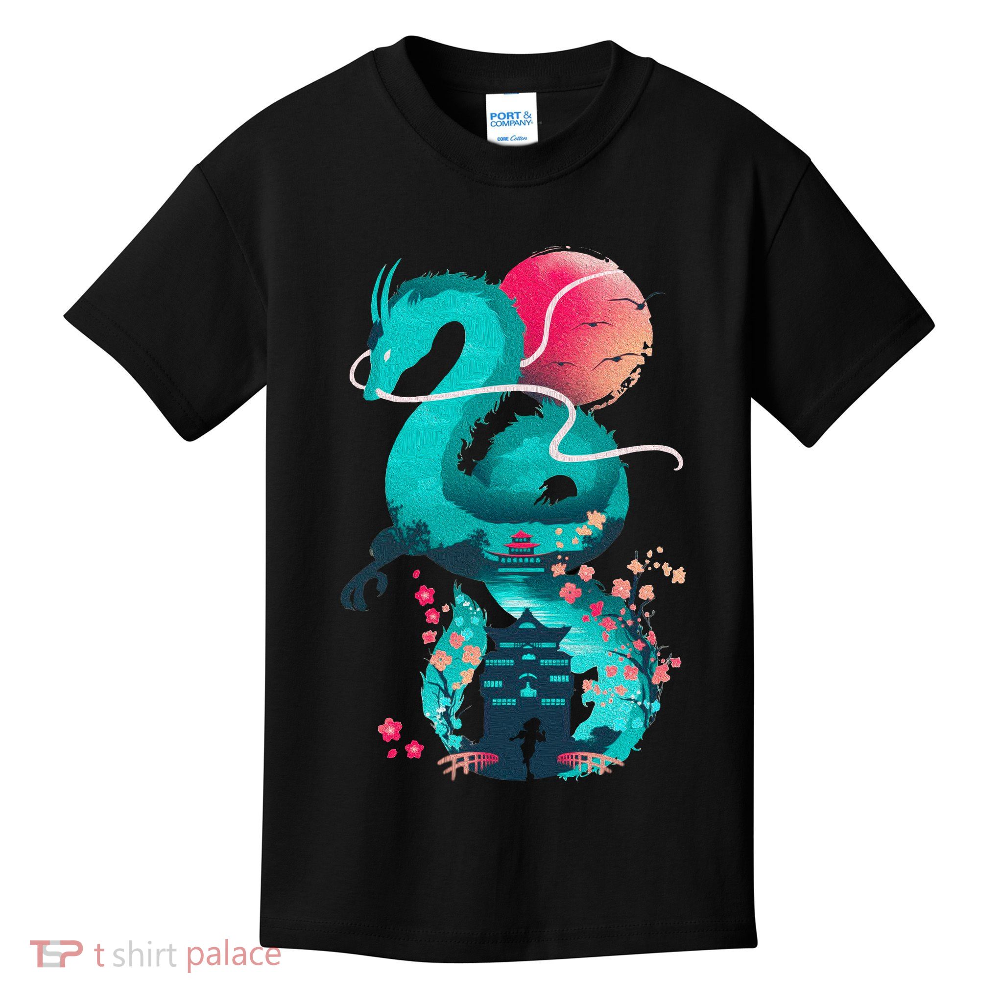 Spirit Dragon Of The River Kids T-Shirt
