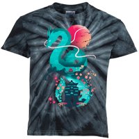 Spirit Dragon Of The River Kids Tie-Dye T-Shirt