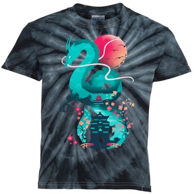 Spirit Dragon Of The River Kids Tie-Dye T-Shirt