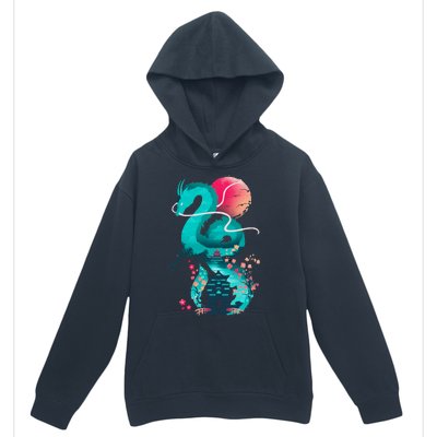 Spirit Dragon Of The River Urban Pullover Hoodie