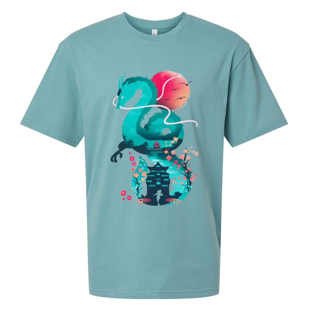 Spirit Dragon Of The River Sueded Cloud Jersey T-Shirt