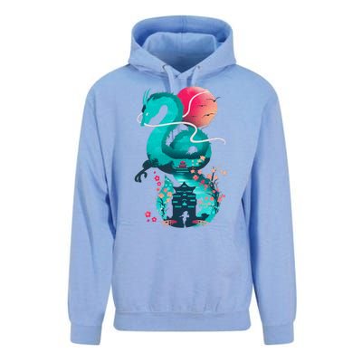 Spirit Dragon Of The River Unisex Surf Hoodie