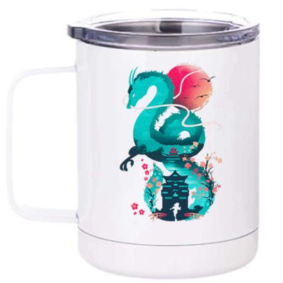 Spirit Dragon Of The River 12 oz Stainless Steel Tumbler Cup