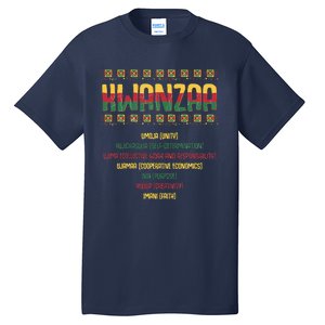 Seven Days Of Kwanzaa Funny African American Graphic Tall T-Shirt