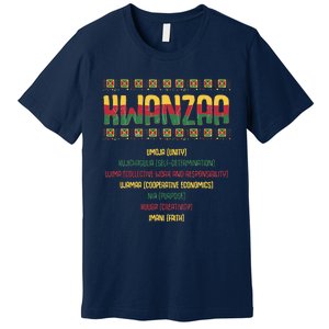 Seven Days Of Kwanzaa Funny African American Graphic Premium T-Shirt