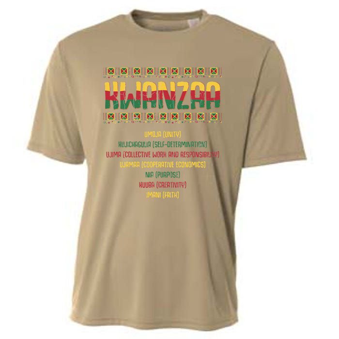 Seven Days Of Kwanzaa Funny African American Graphic Cooling Performance Crew T-Shirt