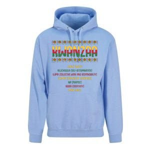 Seven Days Of Kwanzaa Funny African American Graphic Unisex Surf Hoodie