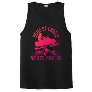 Snowmobile Drug Of Choice: White Powder Funny Gift PosiCharge Competitor Tank