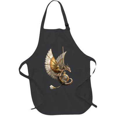 Steampunk Dragon On Watch Vintage Apron