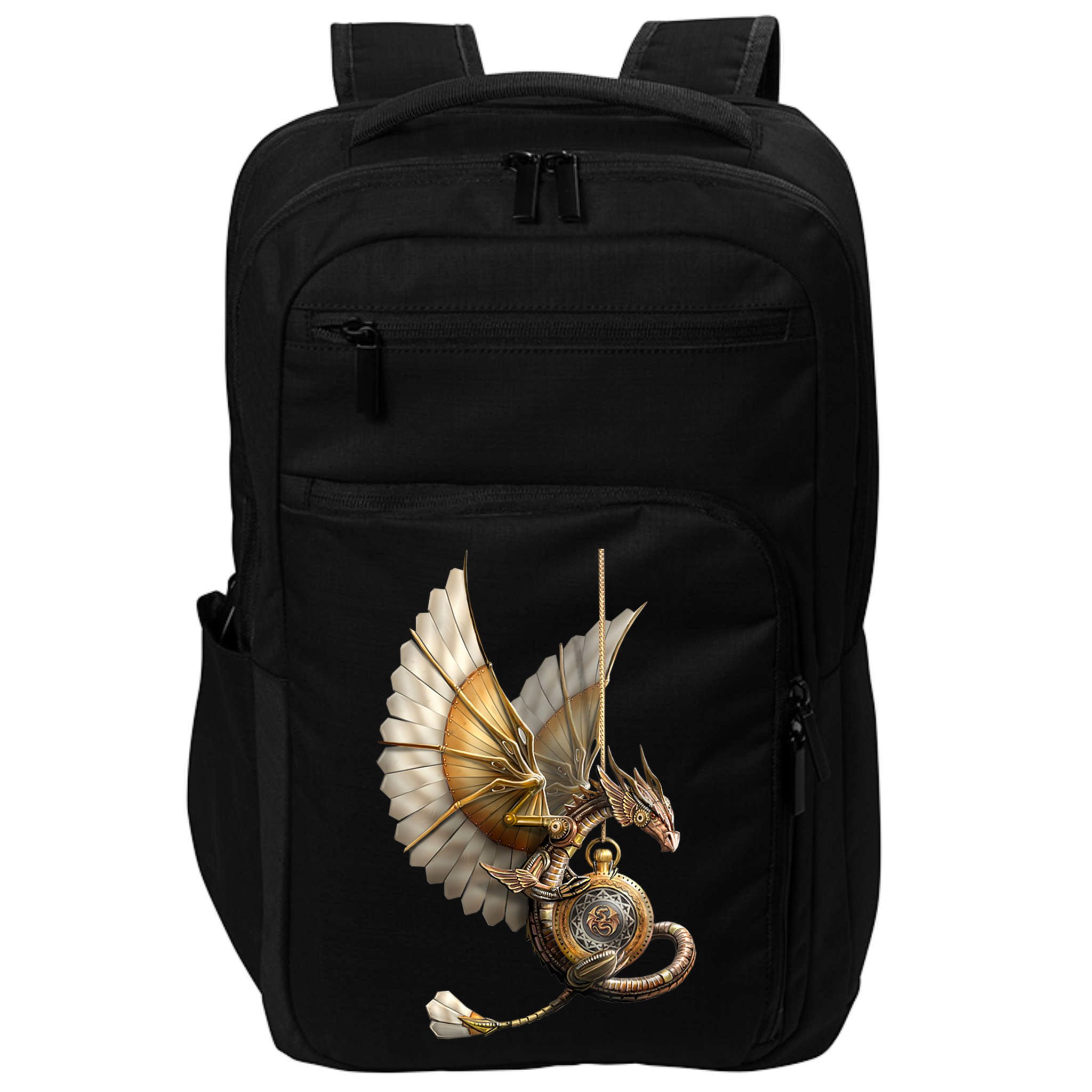 Steampunk Dragon On Watch Vintage Impact Tech Backpack