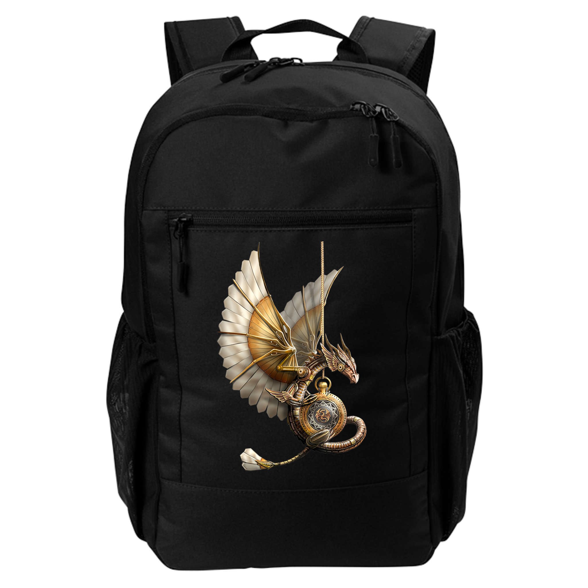 Steampunk Dragon On Watch Vintage Backpack