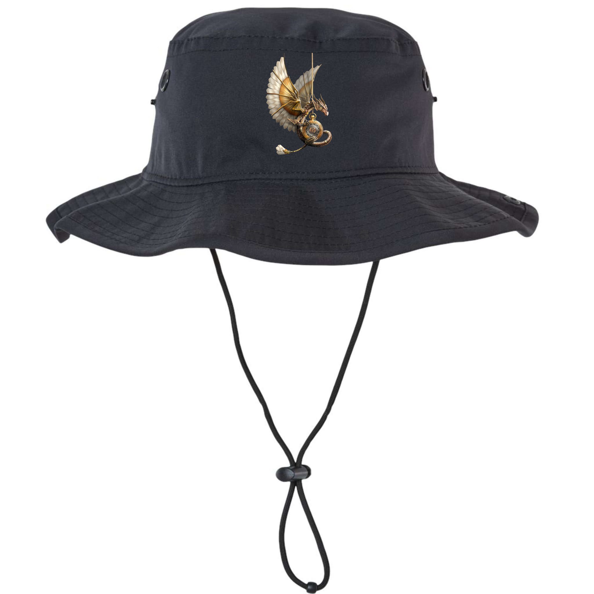 Steampunk Dragon On Watch Vintage Bucket Hat