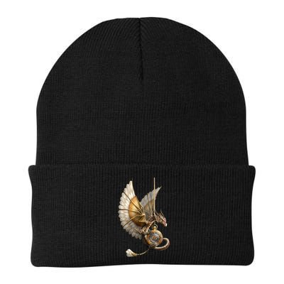Steampunk Dragon On Watch Vintage Beanie