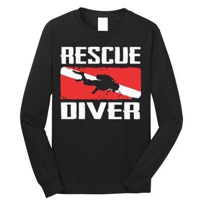 Scuba Diving Ocean Diver Rescue Diver Long Sleeve Shirt