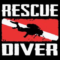 Scuba Diving Ocean Diver Rescue Diver Button