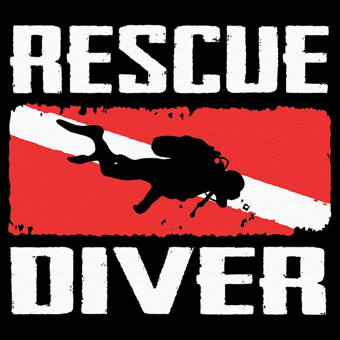Scuba Diving Ocean Diver Rescue Diver Button