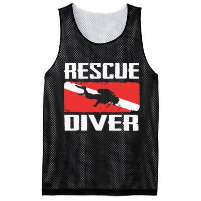 Scuba Diving Ocean Diver Rescue Diver Mesh Reversible Basketball Jersey Tank