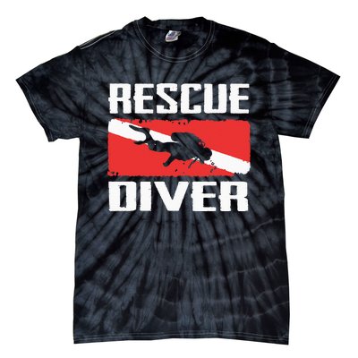 Scuba Diving Ocean Diver Rescue Diver Tie-Dye T-Shirt