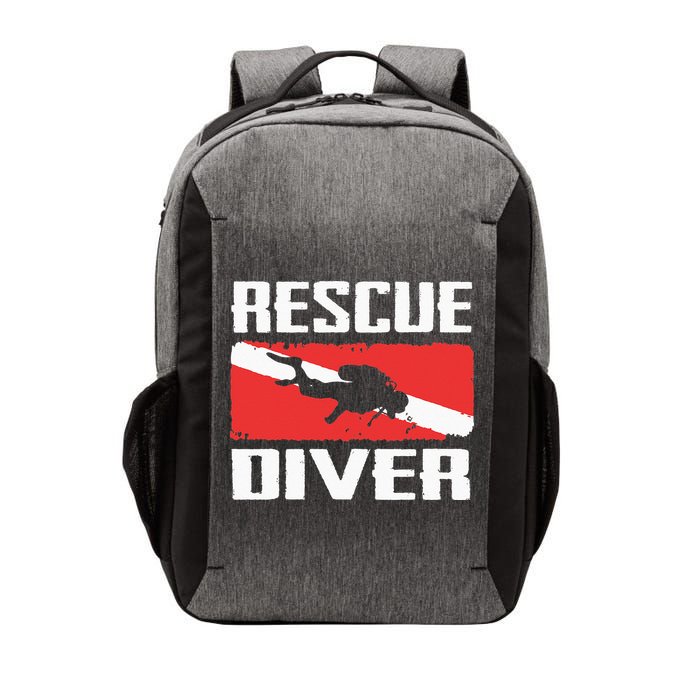 Scuba Diving Ocean Diver Rescue Diver Vector Backpack