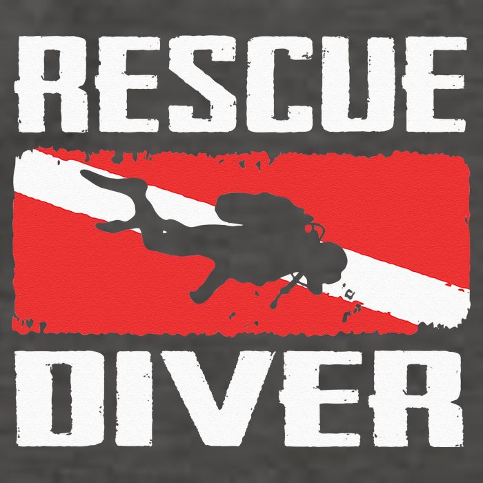 Scuba Diving Ocean Diver Rescue Diver Vector Backpack