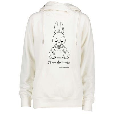 Slow Damage Original Womens Funnel Neck Pullover Hood