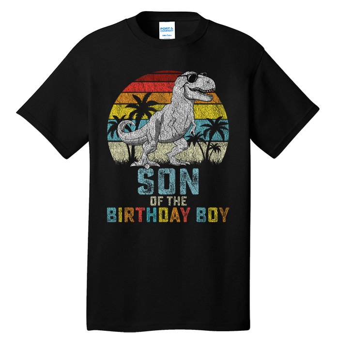 Son Dinosaur Of The Birthday Matching Family Tall T-Shirt