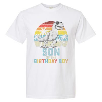 Son Dinosaur Of The Birthday Matching Family Garment-Dyed Heavyweight T-Shirt