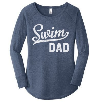 Swim Dad Proud Swimming Dad Gift Great Gift Women's Perfect Tri Tunic Long Sleeve Shirt