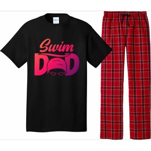 Swim Dad Proud Swimming Dad Of A Swimmer Dad Swim Father Gift Pajama Set