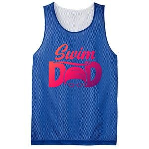 Swim Dad Proud Swimming Dad Of A Swimmer Dad Swim Father Gift Mesh Reversible Basketball Jersey Tank