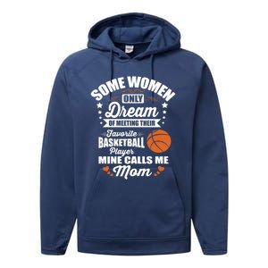 Some Dream Proud Basketball Mom Gift Performance Fleece Hoodie