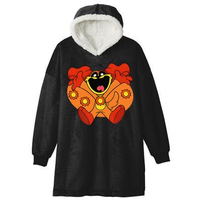 Smiling Dog Plush Critters Hooded Wearable Blanket