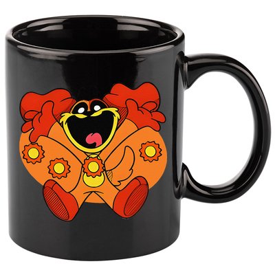 Smiling Dog Plush Critters 11oz C Handle Ceramic Mug