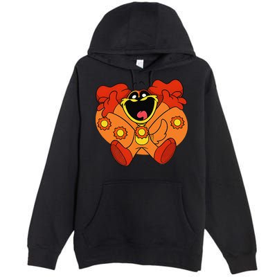 Smiling Dog Plush Critters Premium Pullover Hoodie