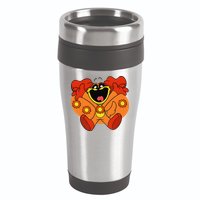 Smiling Dog Plush Critters 16oz Travel Tumbler