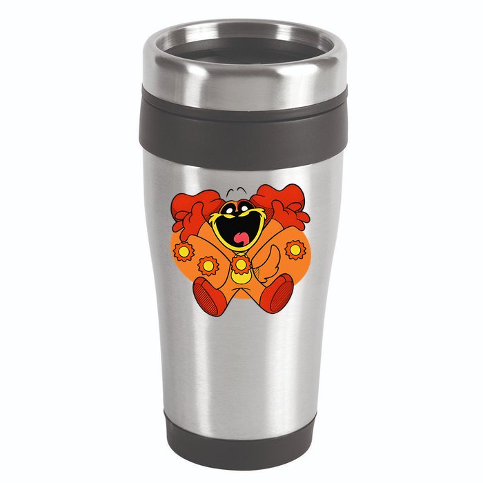 Smiling Dog Plush Critters 16oz Travel Tumbler