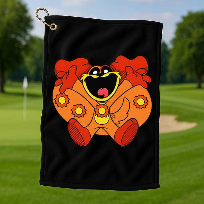 Smiling Dog Plush Critters Golf Towel