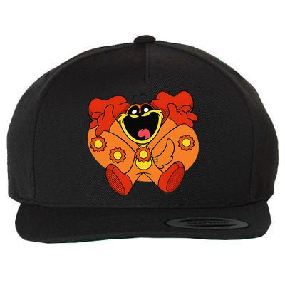 Smiling Dog Plush Critters Wool Snapback Cap
