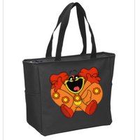 Smiling Dog Plush Critters Zip Tote Bag
