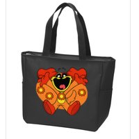 Smiling Dog Plush Critters Zip Tote Bag