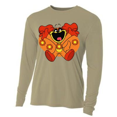 Smiling Dog Plush Critters Cooling Performance Long Sleeve Crew