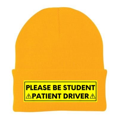 Student Driver Please Be Patient Funny Quote Knit Cap Winter Beanie