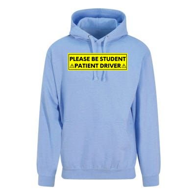 Student Driver Please Be Patient Funny Quote Unisex Surf Hoodie