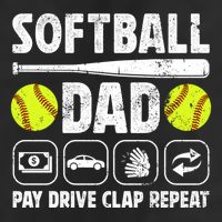 Softball Dad Pay Drive Clap Dad Of A Softball Player Father Cool Gift 11oz C Handle Ceramic Mug